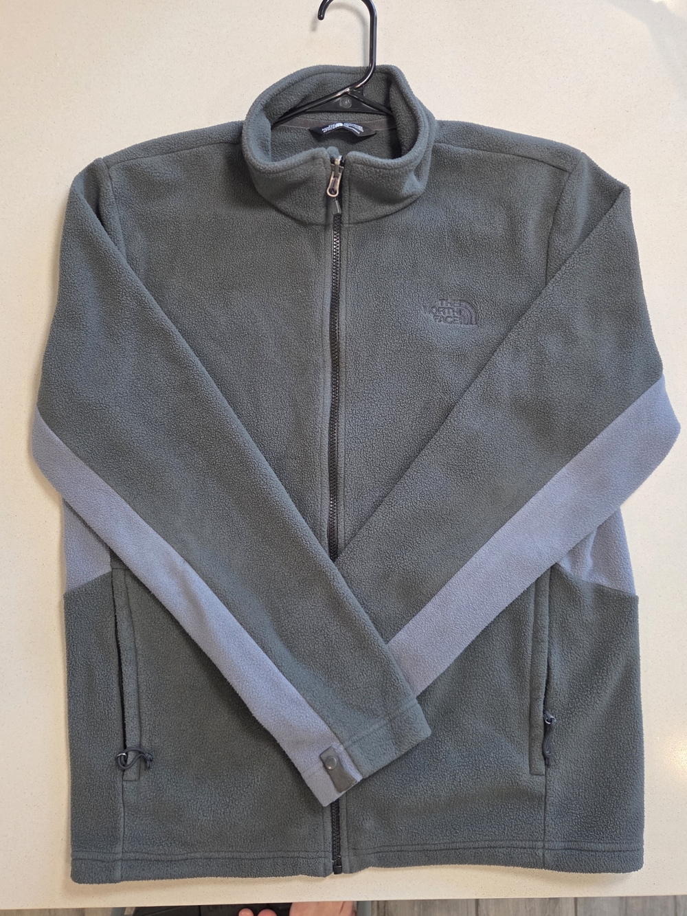 The North Face Charcoa Full-Zip Fleece Jacket with Gray Accents
